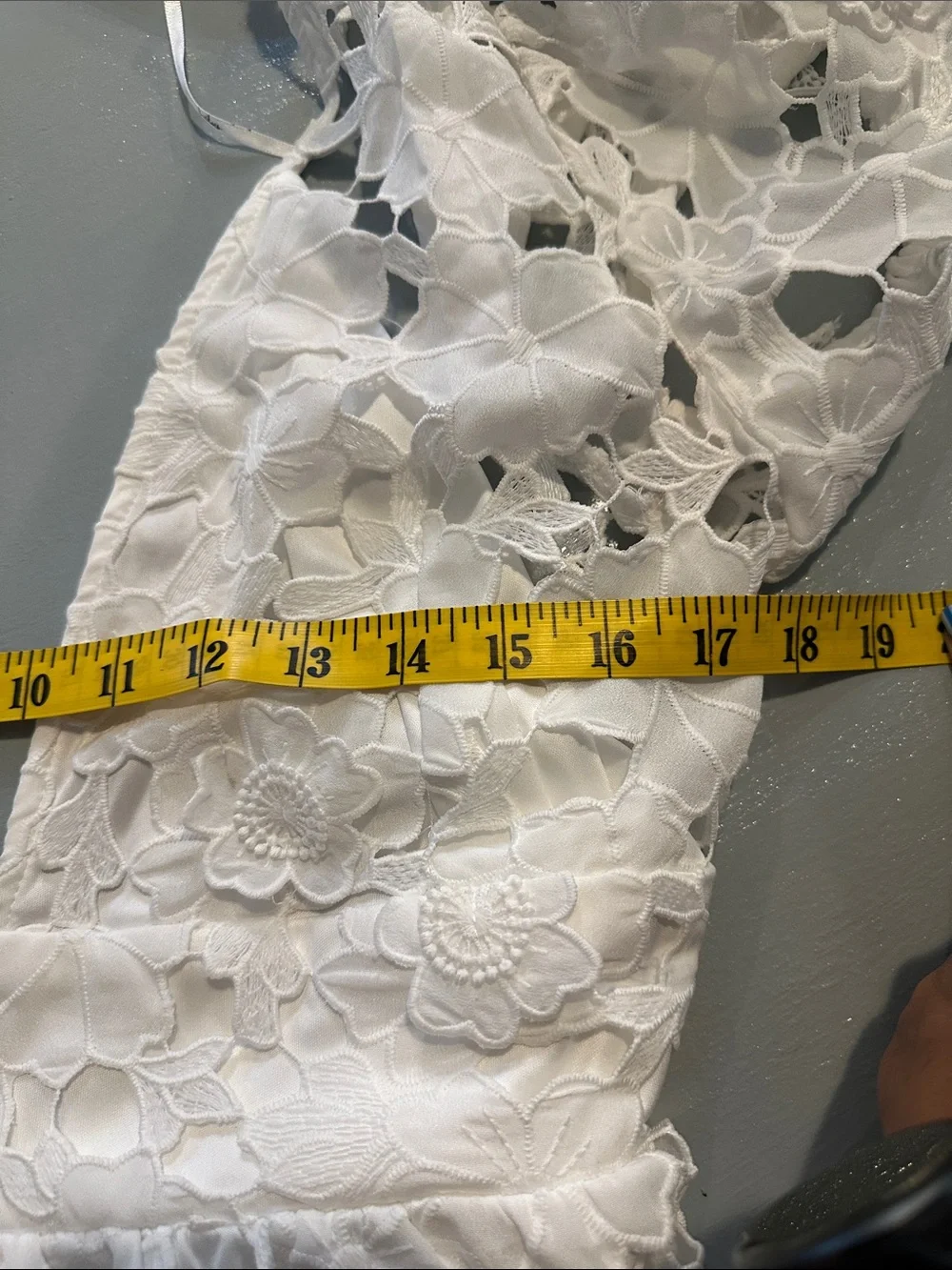 Lulus White Floral Lace Midi Dress Backless NWT XXL Boho Cottagecore Coquette - Picture 6 of 11